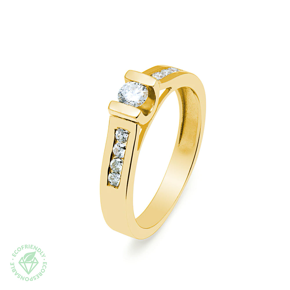 Anillo Ares de Oro con Diamantes