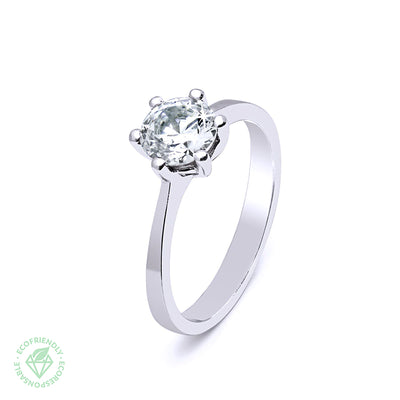 Anillo Selene con Diamante de Laboratorio en Oro 18k