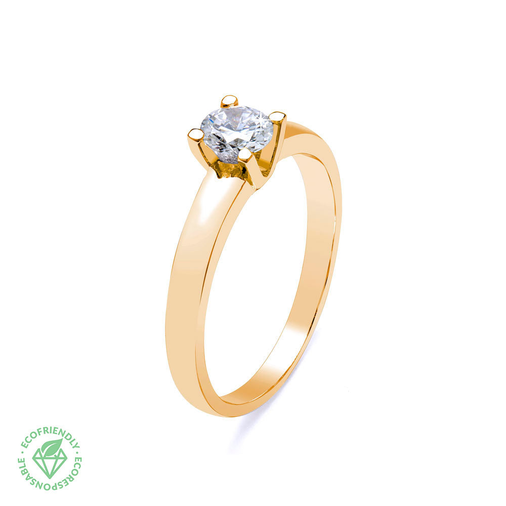 Anillo Belle de Oro con Diamantes