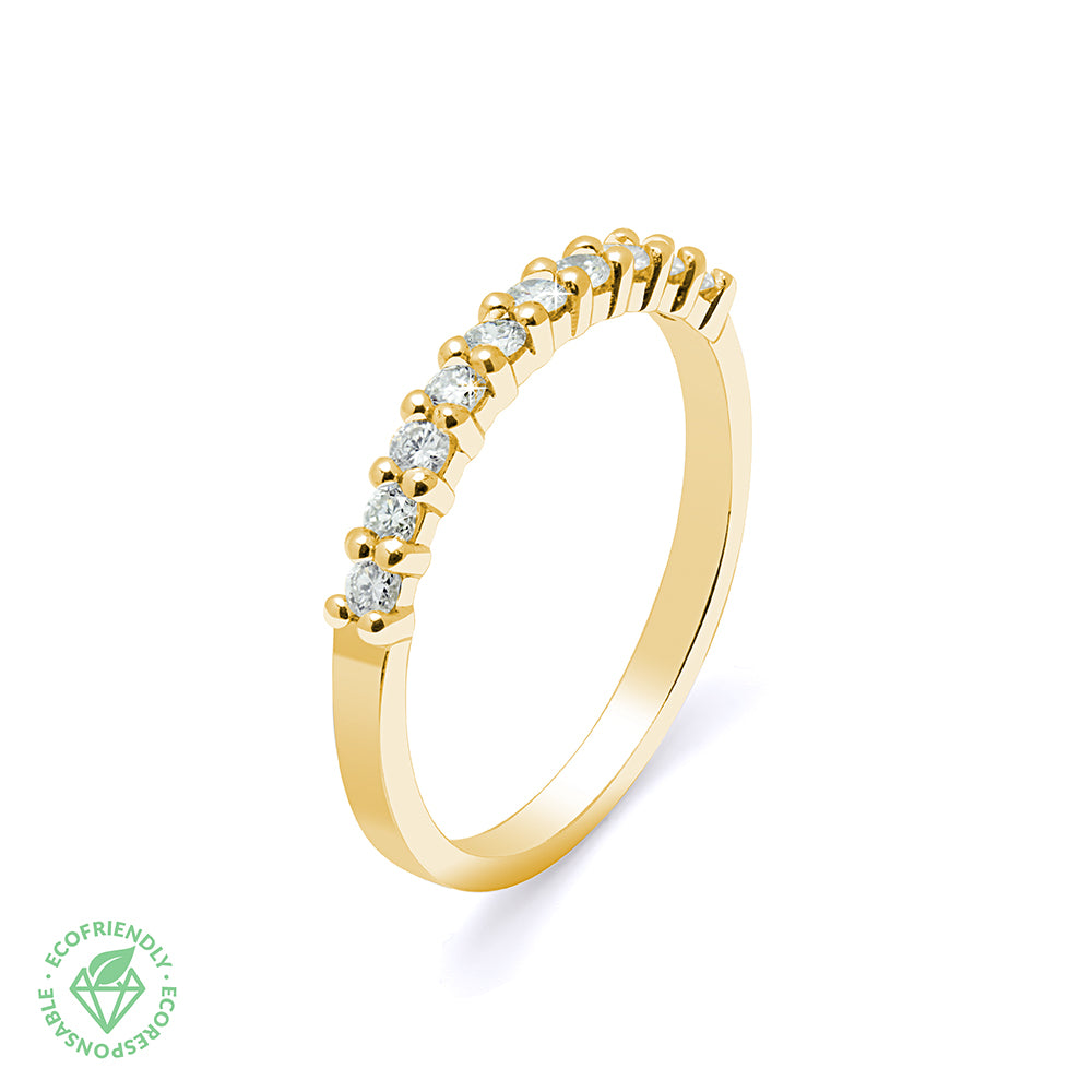 Anillo Isis con Diamante de Laboratorio en Oro 18k