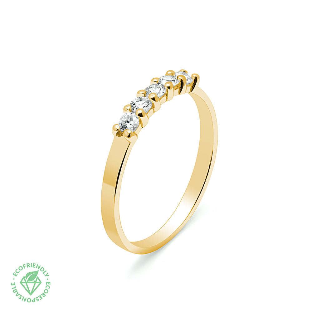 Aretes Olistic de Oro con Diamantes