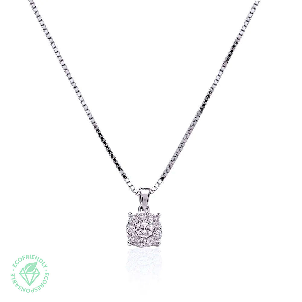 Cadena y Colgante Diamantes 0,2ct.