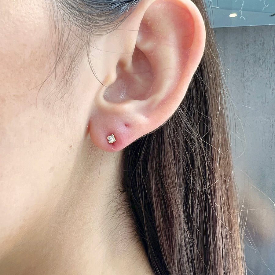 Pendientes de Oro con Diamantes de Laboratorio