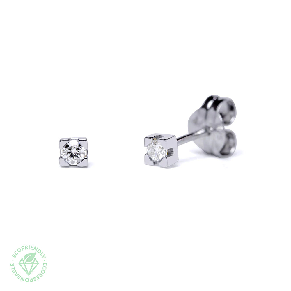 Pendientes de Oro con Diamantes de Laboratorio