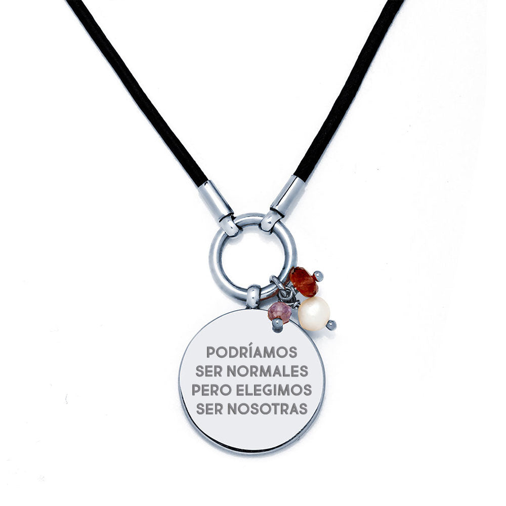 Collar Personalizable Cuero La vie en rose