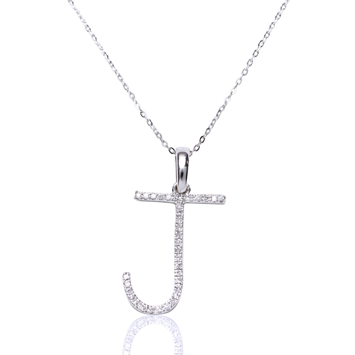 Collar con inicial XL diamante y oro