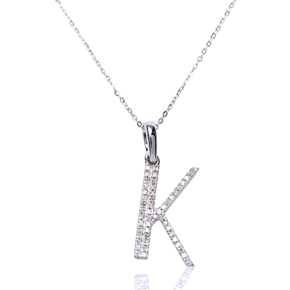 Collar con inicial XL diamante y oro