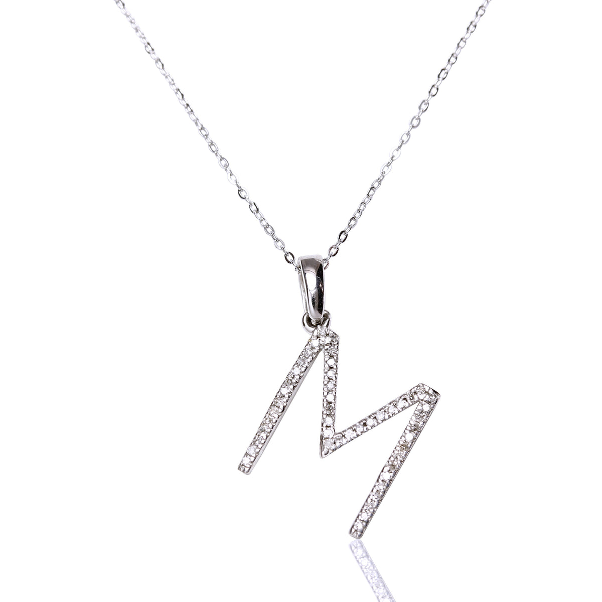 Collar con inicial XL diamante y oro