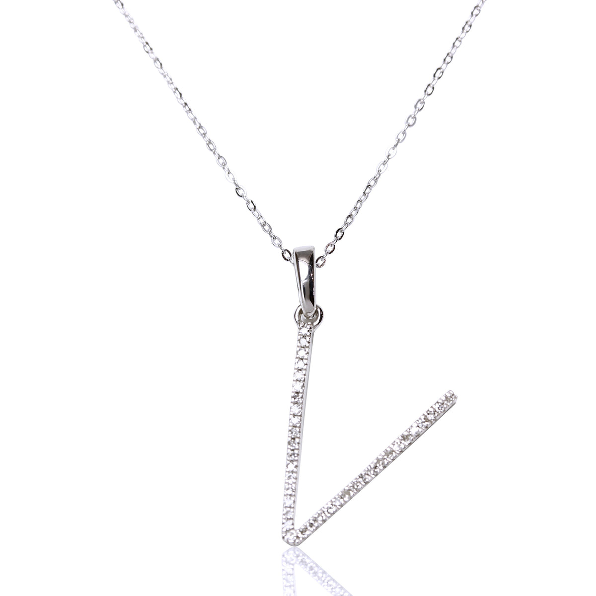 Collar con inicial XL diamante y oro