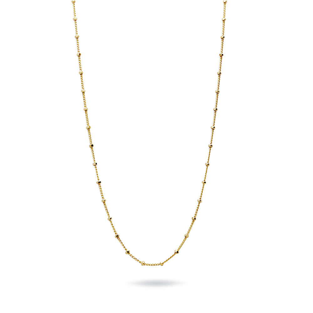Collar Bolas Hexagonales de Plata 925