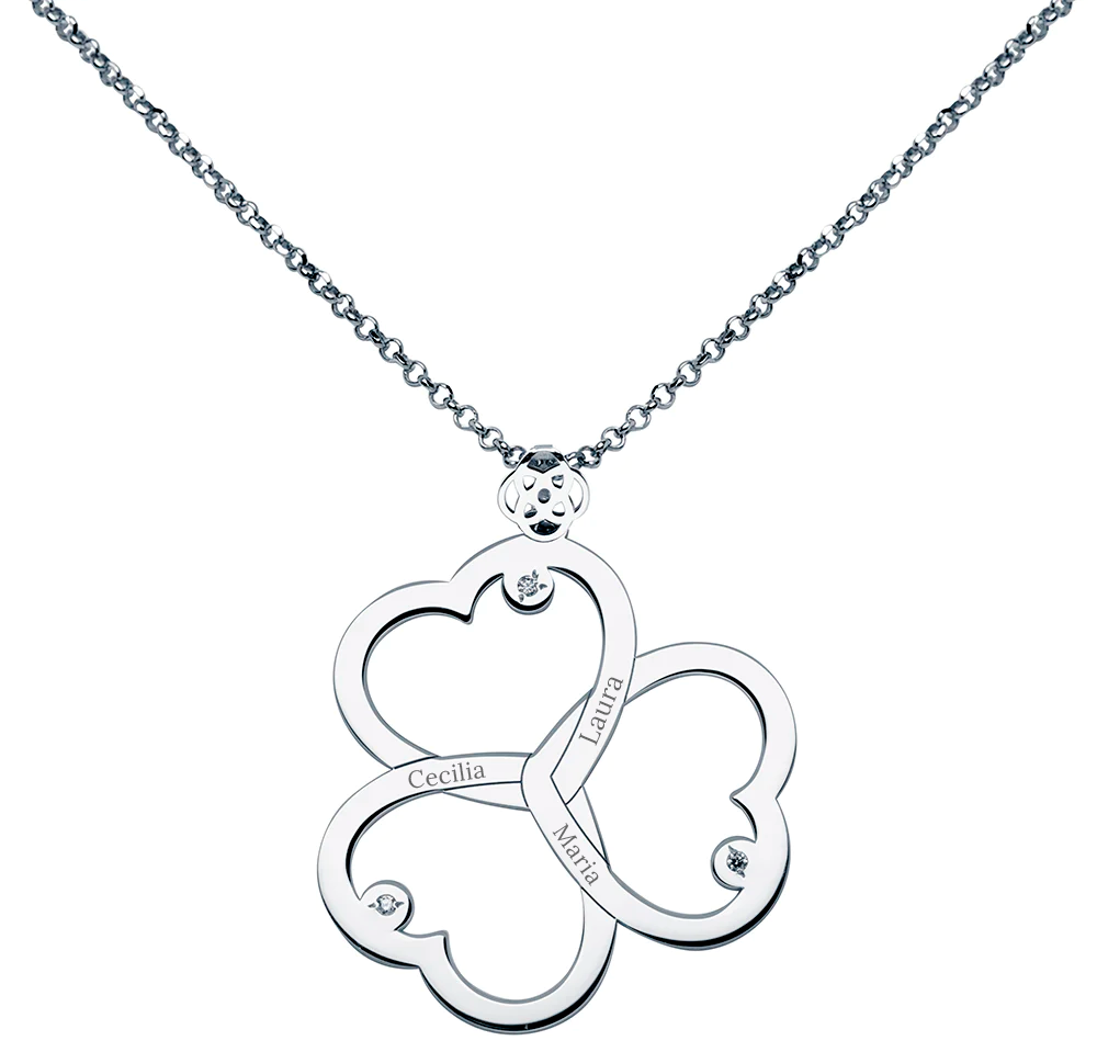 Collar Triple United Love de Plata 925 Personalizado