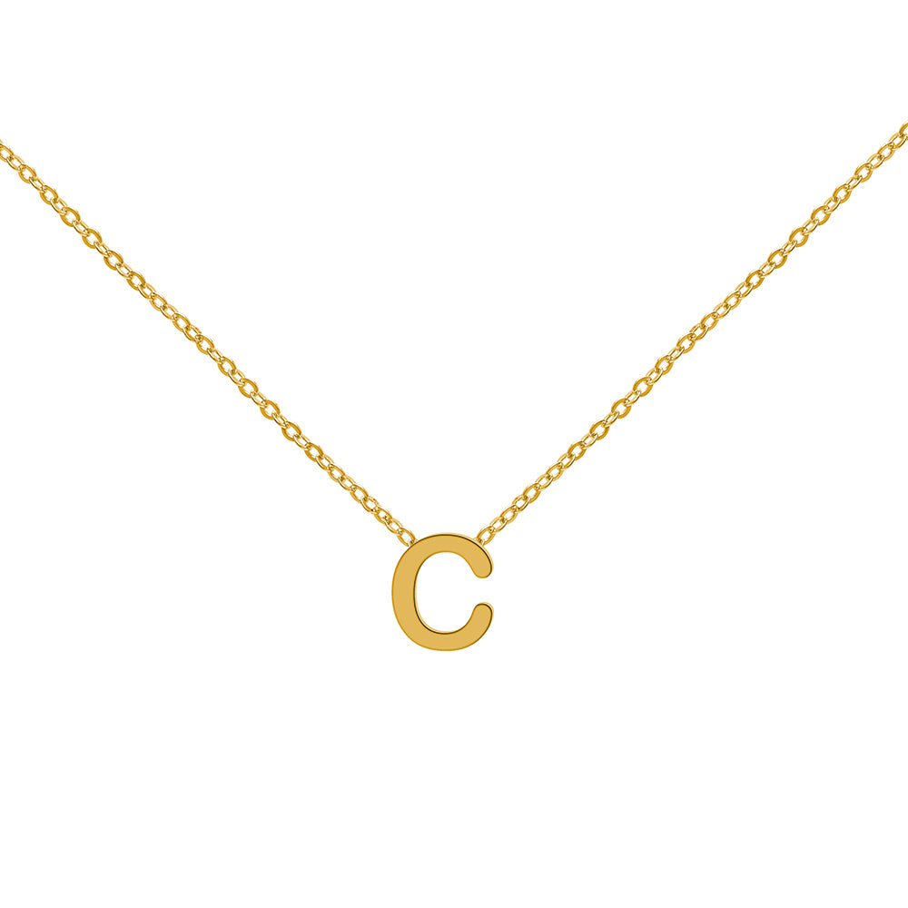 Collar de Oro con Inicial Grabada