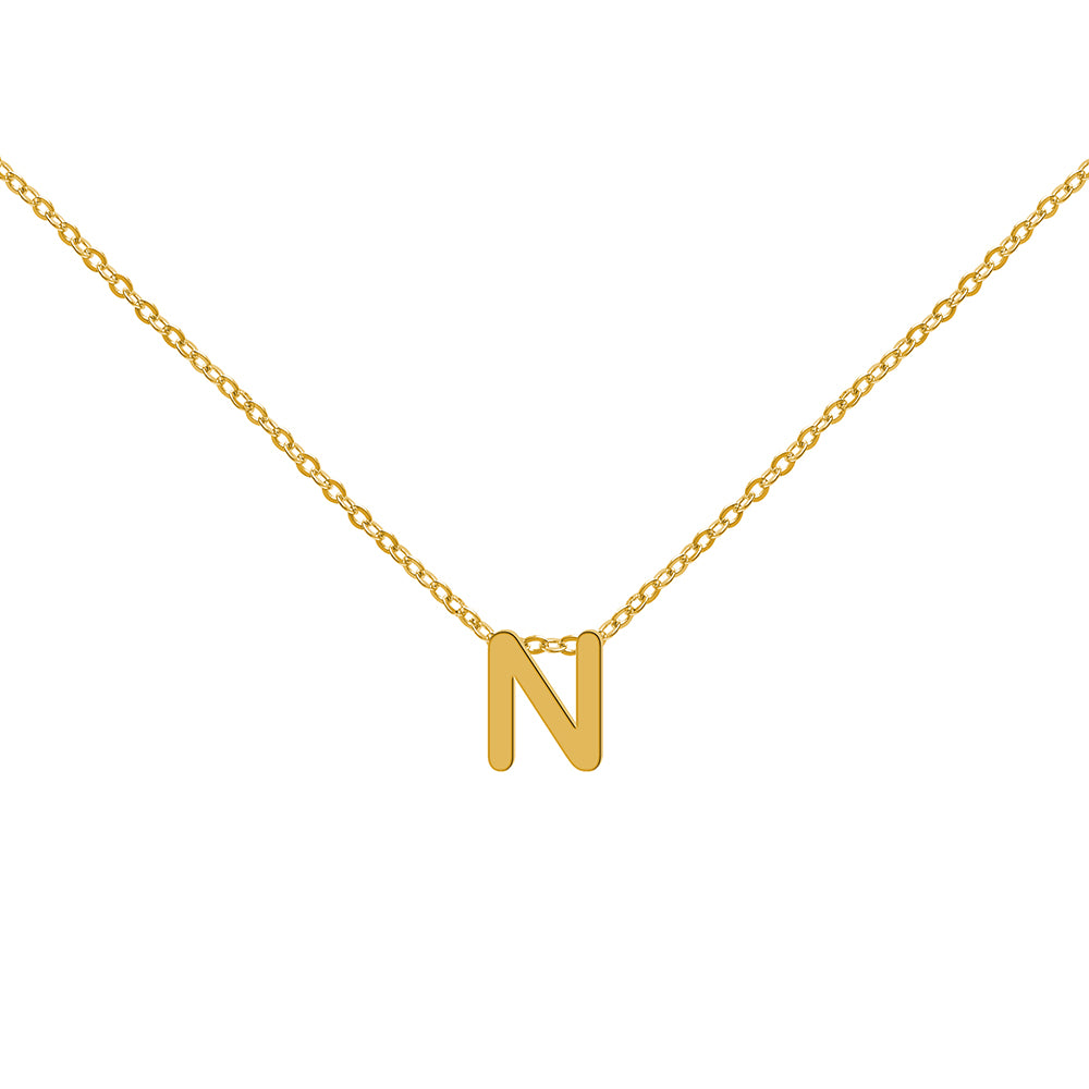 Collar de Oro con Inicial Grabada