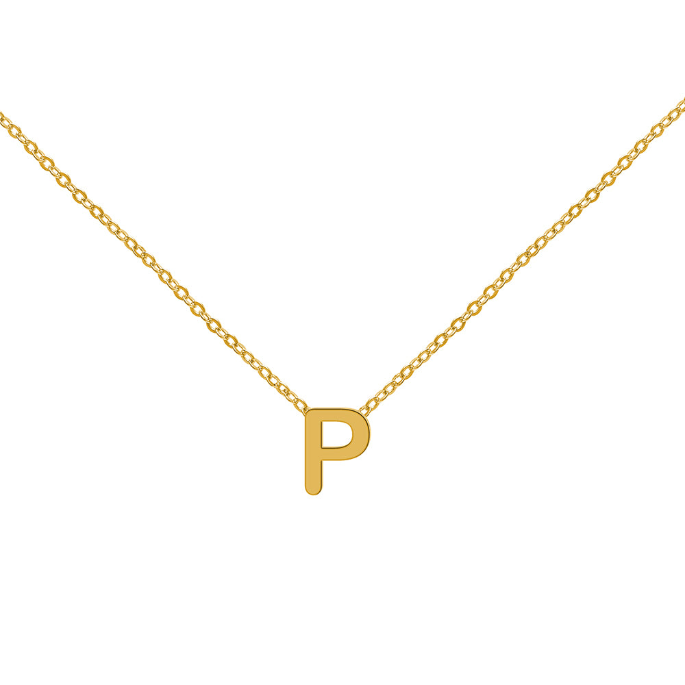 Collar de Oro con Inicial Grabada
