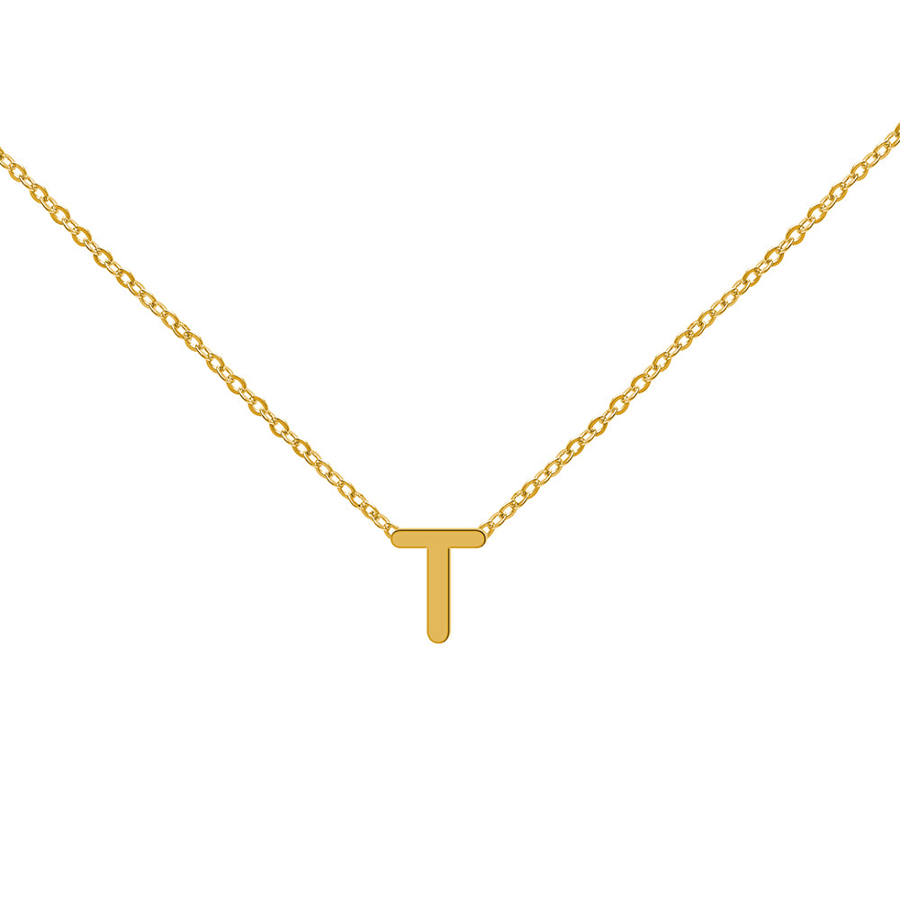 Collar de Oro con Inicial Grabada