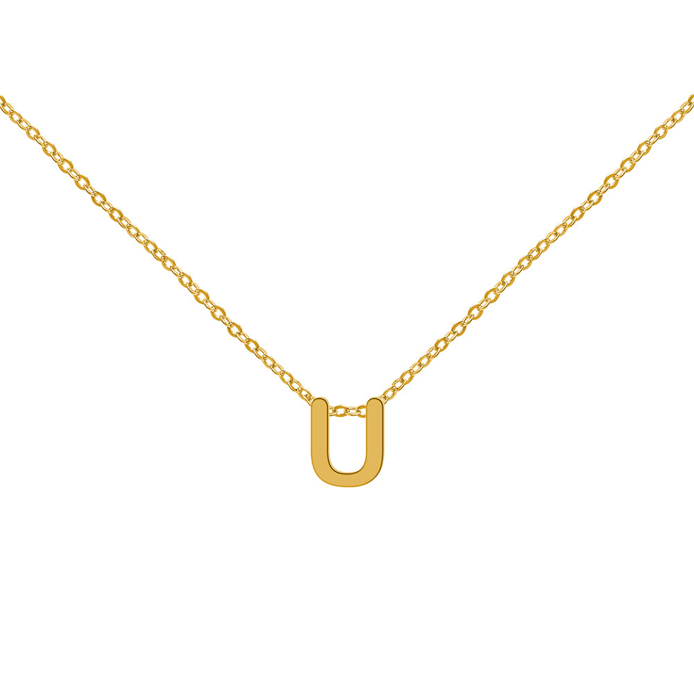 Collar de Oro con Inicial Grabada