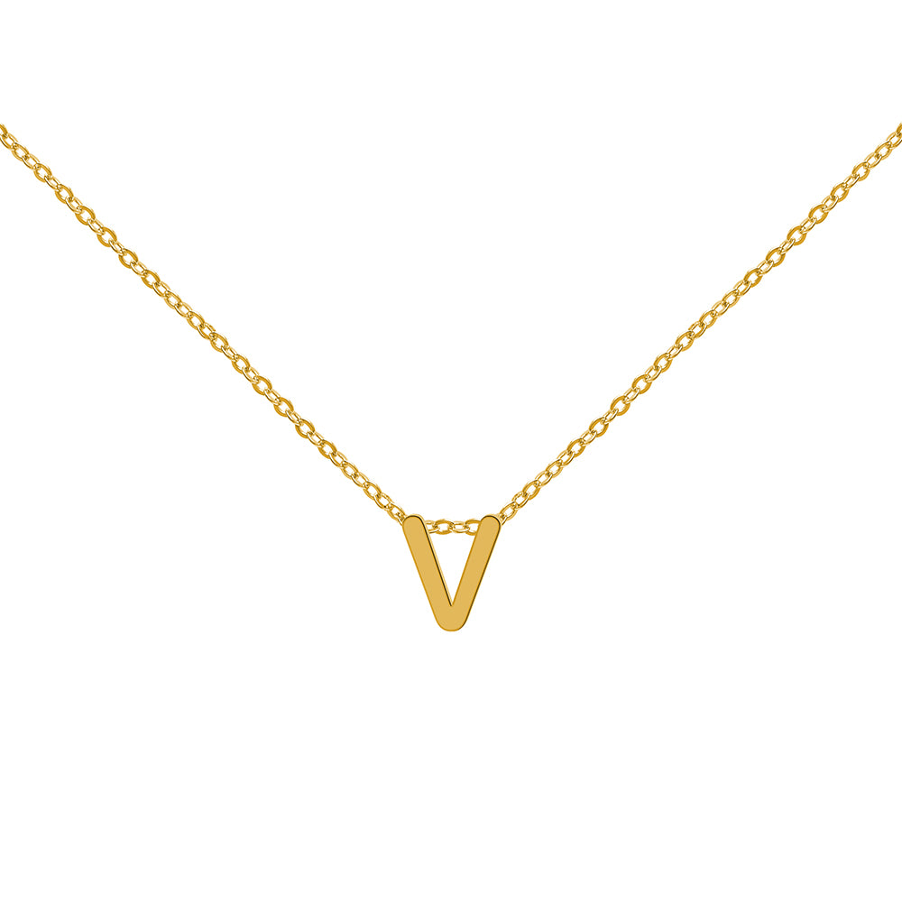 Collar de Oro con Inicial Grabada