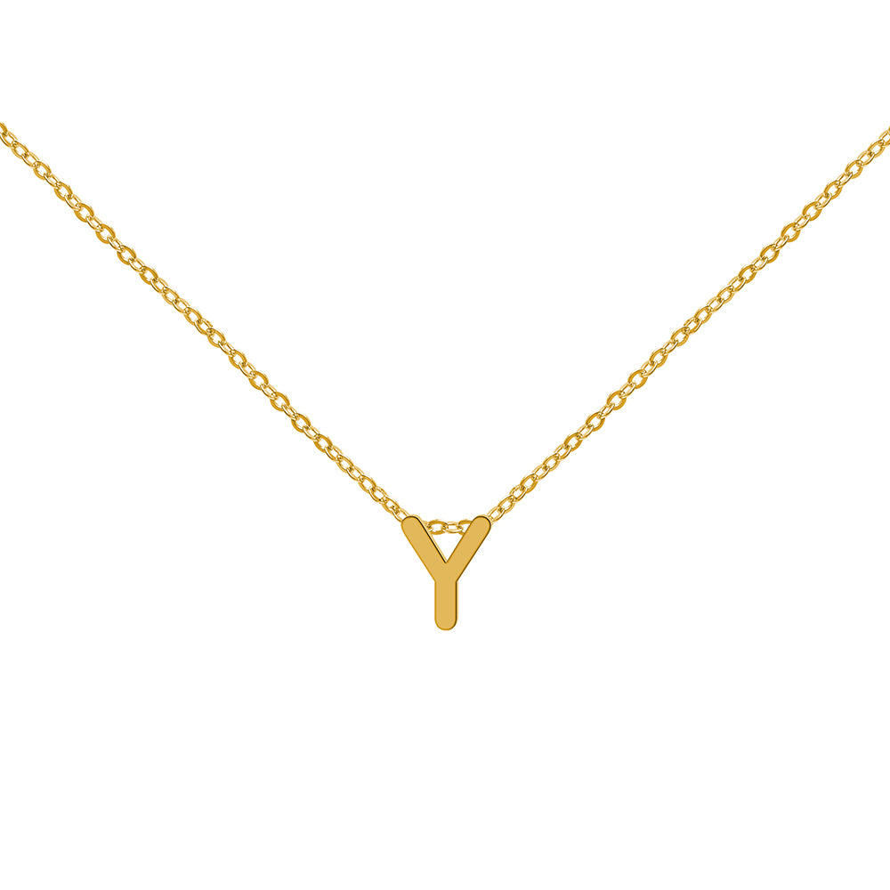 Collar de Oro con Inicial Grabada