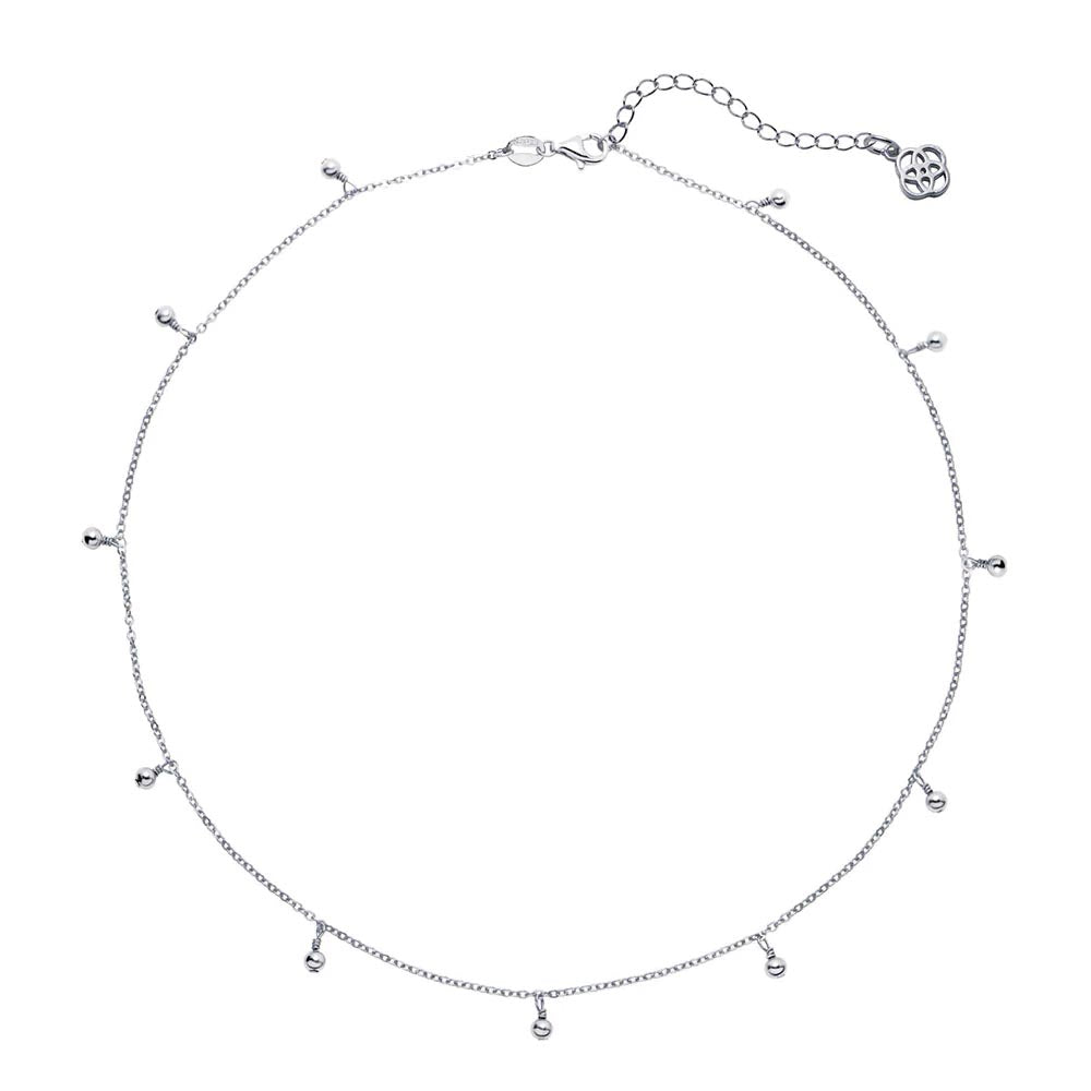 Collar de Bolas de Plata 925