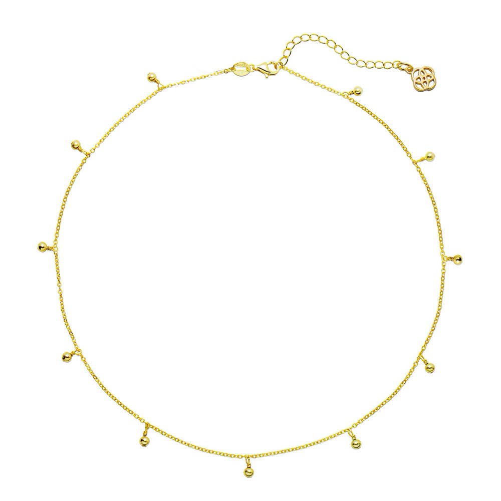 Collar de Bolas de Plata 925