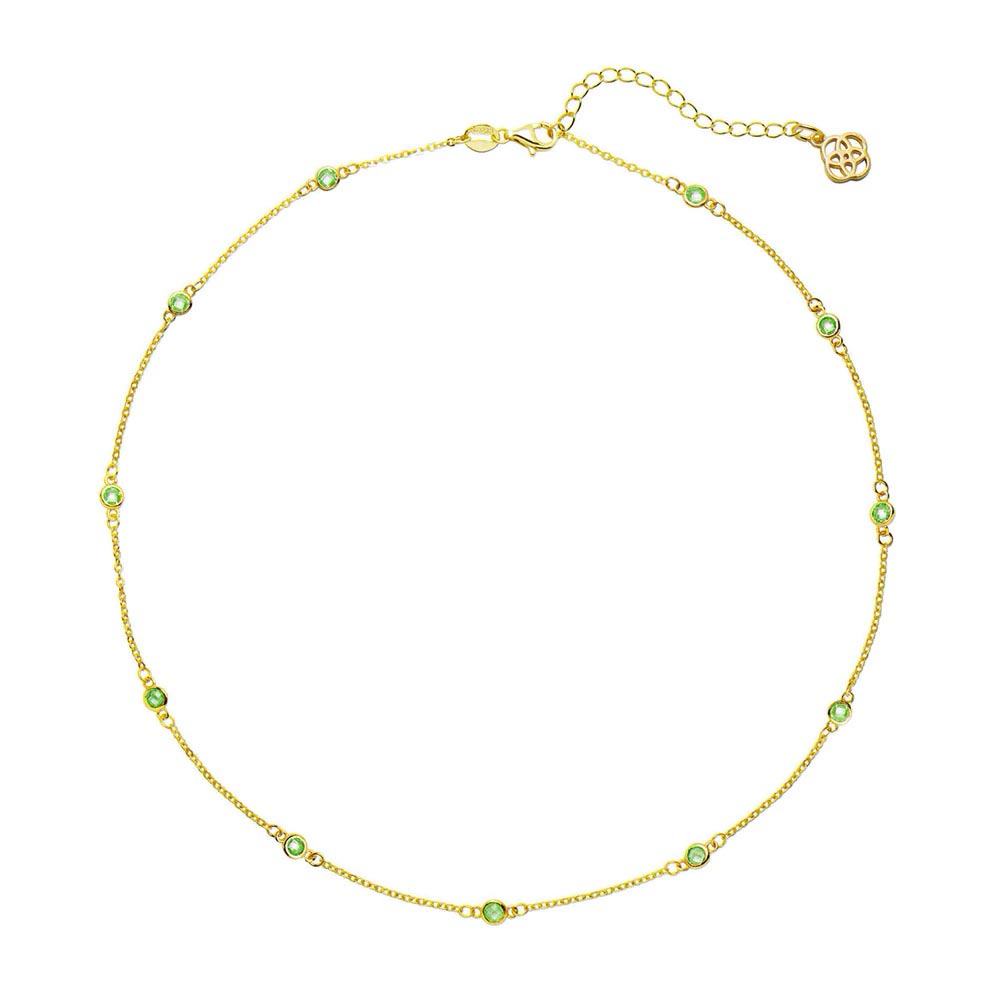 Collar Circonitas Verde