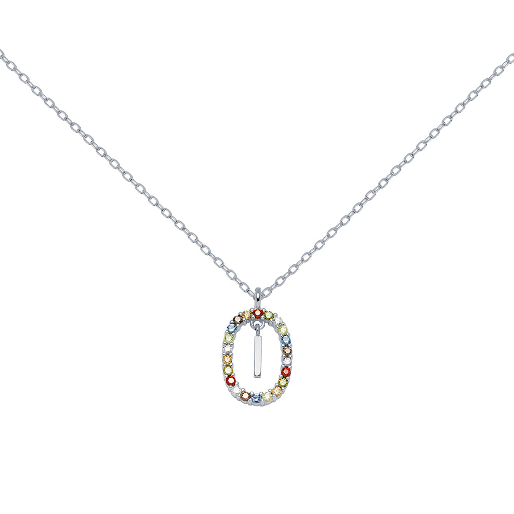 Collar Esfera de Plata 925 con Inicial Grabada