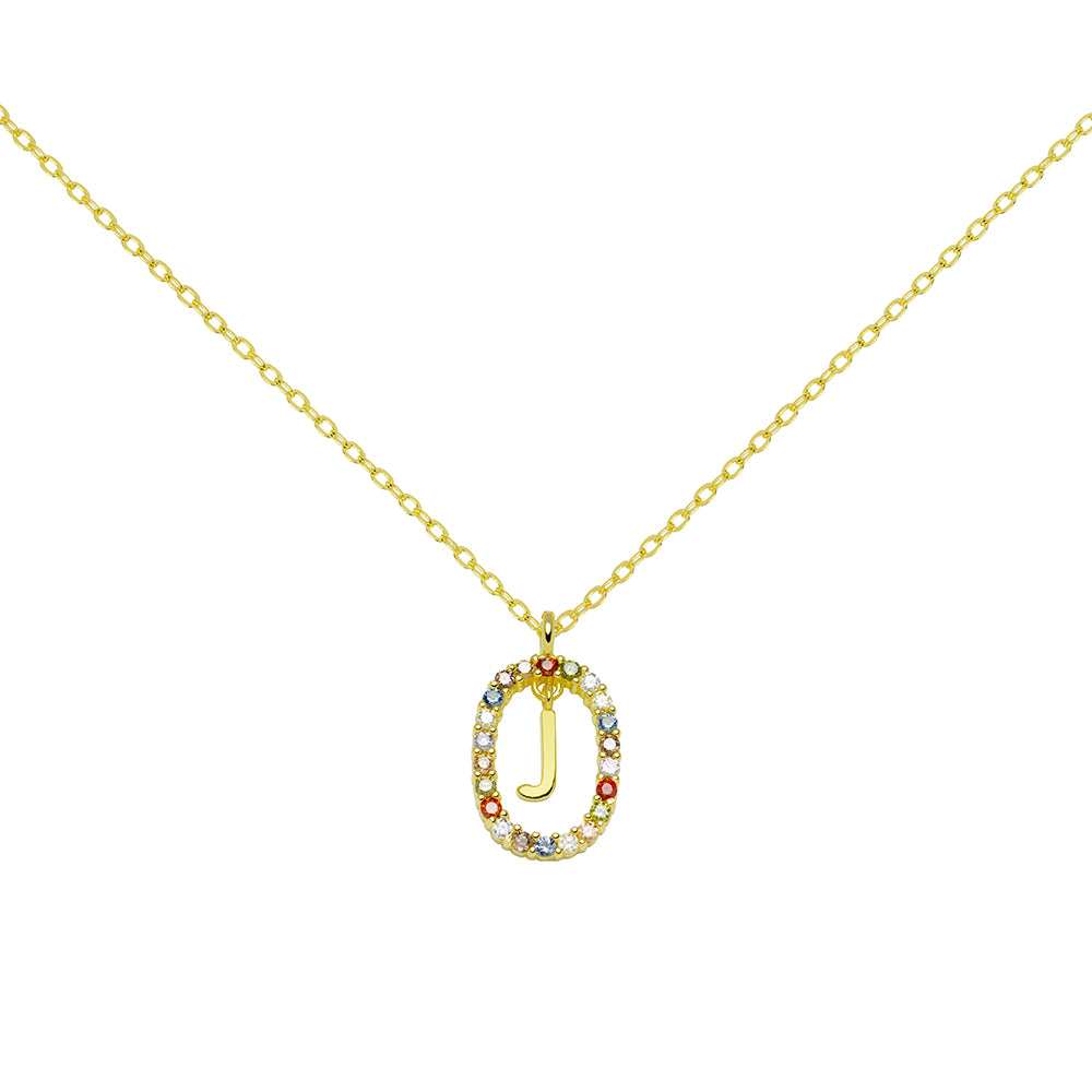 Collar Esfera de Plata 925 con Inicial Grabada