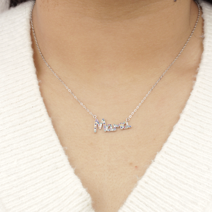 Collar Mamá Circonitas Colores