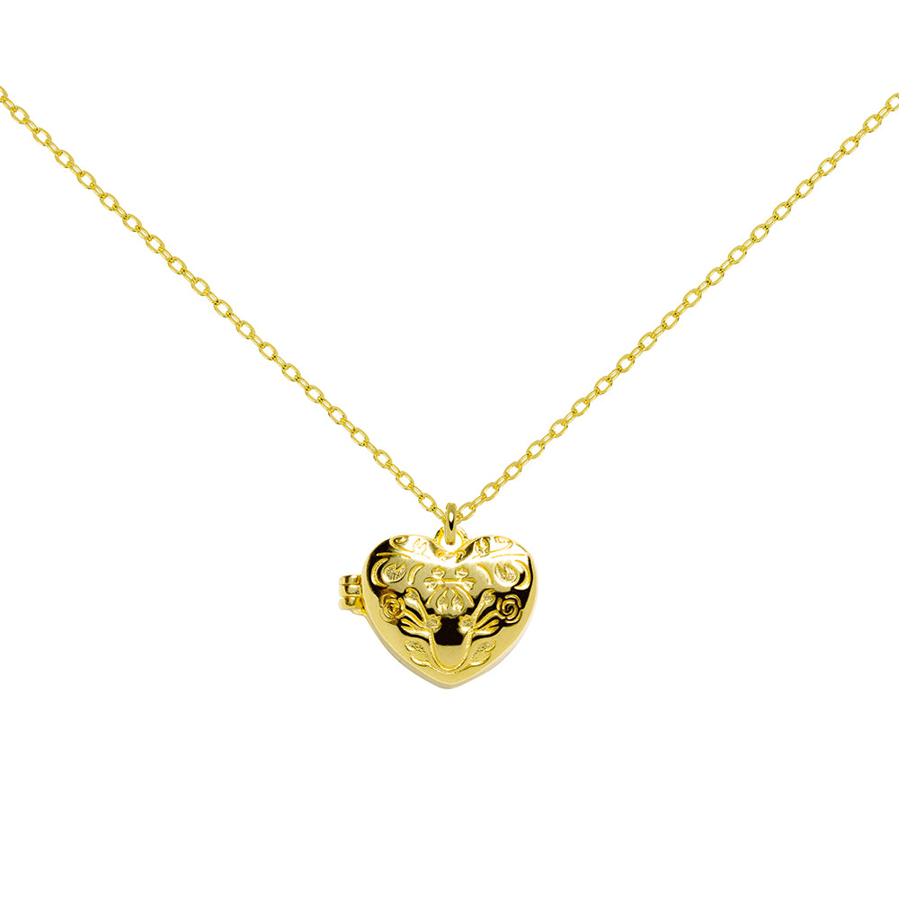 Collar Portafotos Love de Plata 925 con Foto Grabada