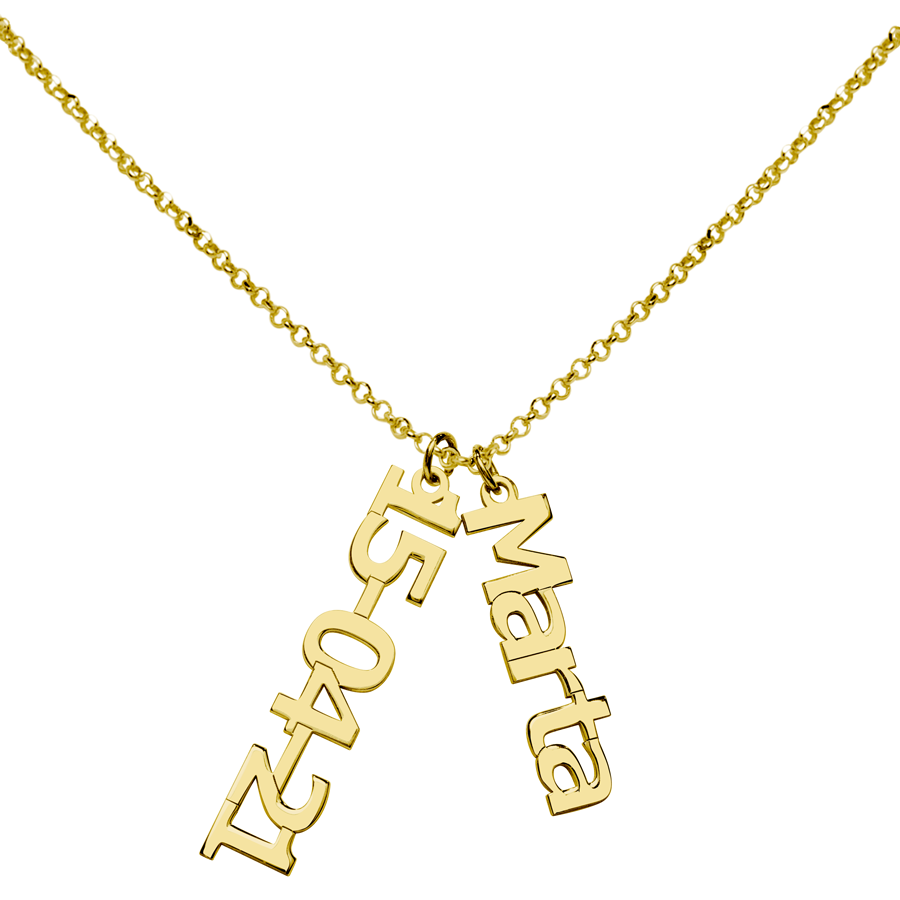 Collar de Plata 925 con Nombre y Fecha Grabados
