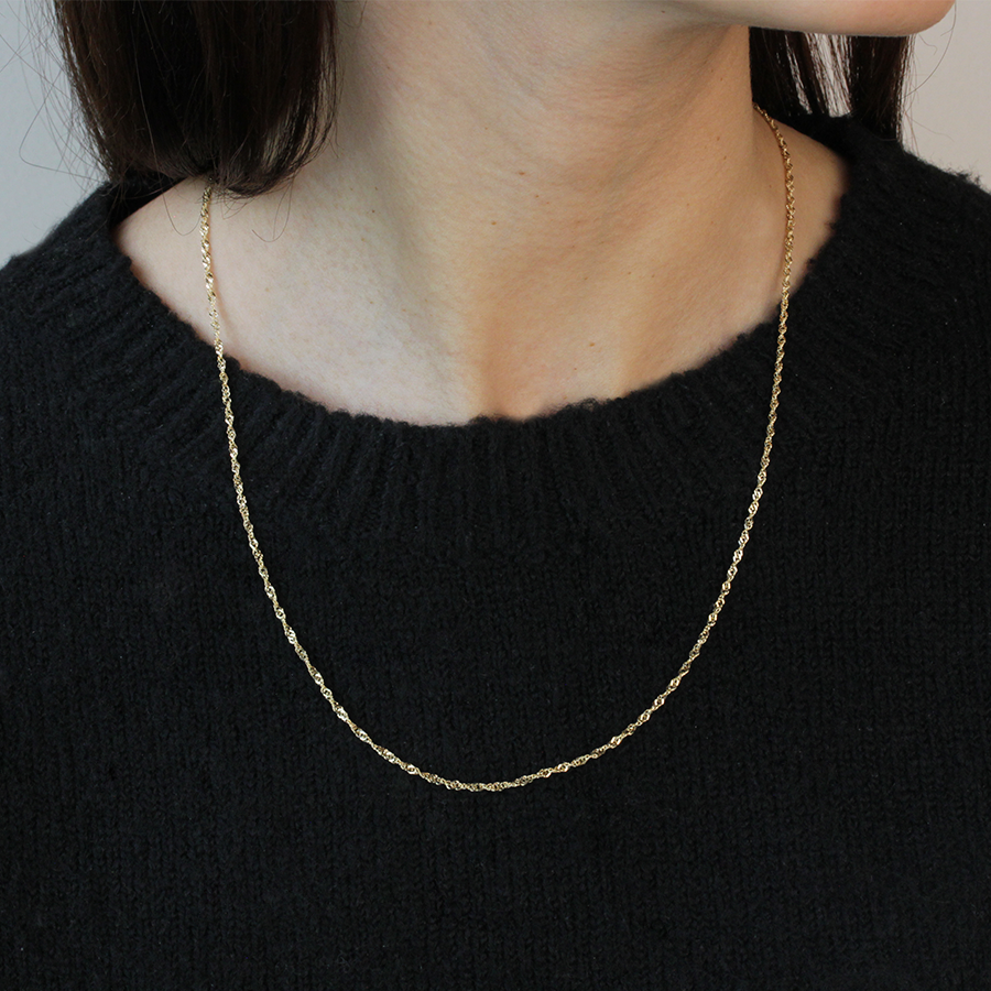 Cadena Singapur Maciza 50cm