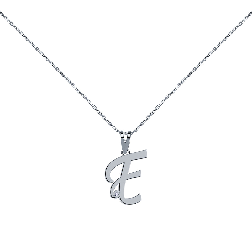 Collar de Oro con Inicial en Circonitas
