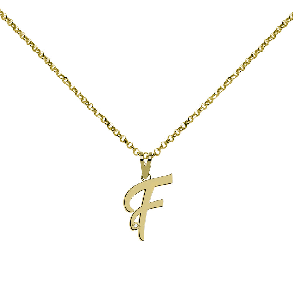 Collar de Plata 925 con Inicial Grabada