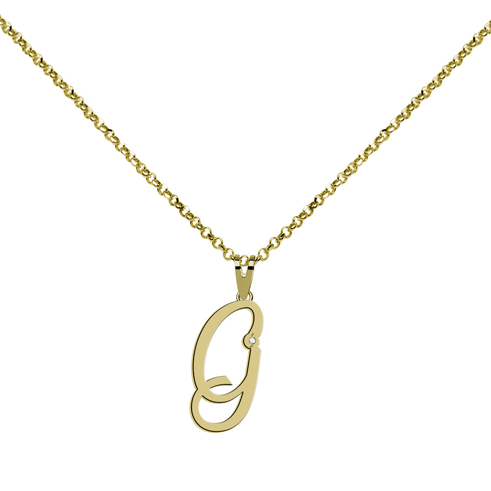 Collar de Plata 925 con Inicial Grabada