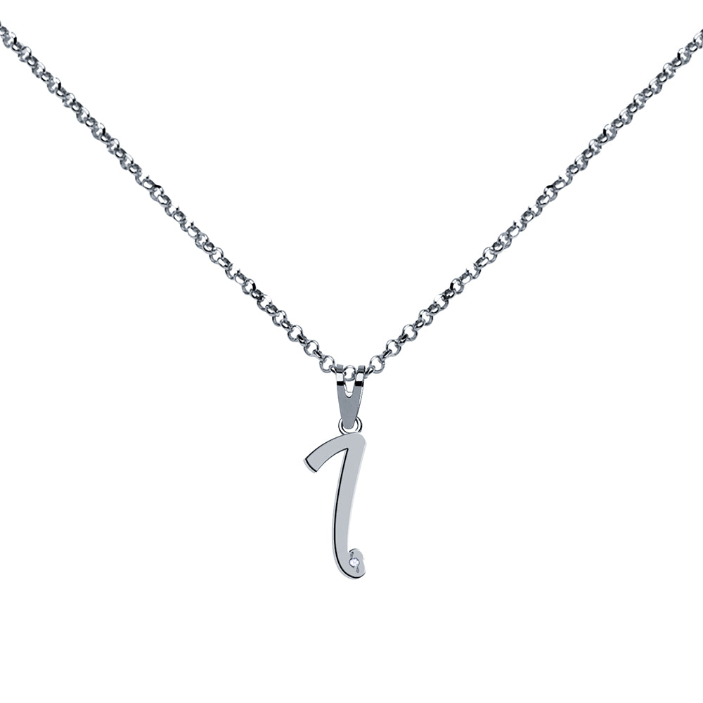 Collar de Plata 925 con Inicial Grabada