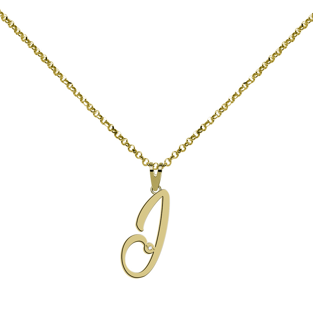 Collar de Plata 925 con Inicial Grabada