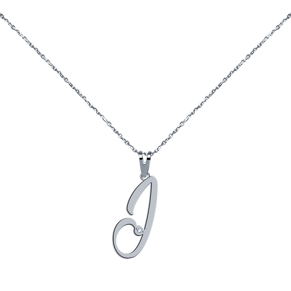 Collar de Oro con Inicial en Circonitas