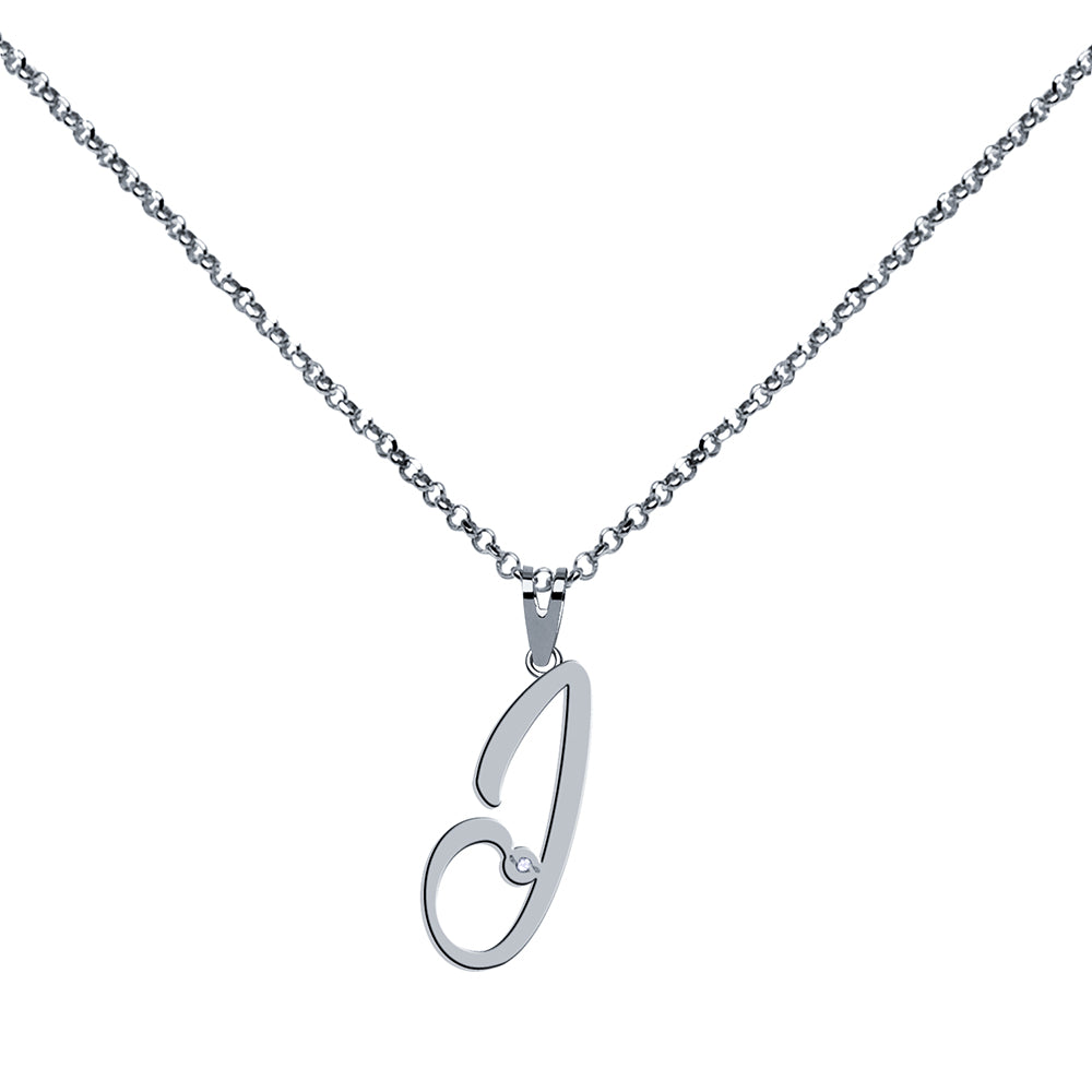 Collar de Plata 925 con Inicial Grabada