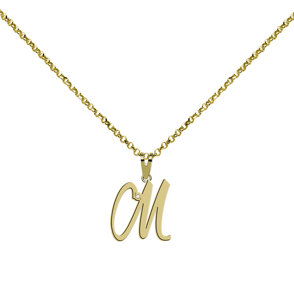 Collar de Plata 925 con Inicial Grabada