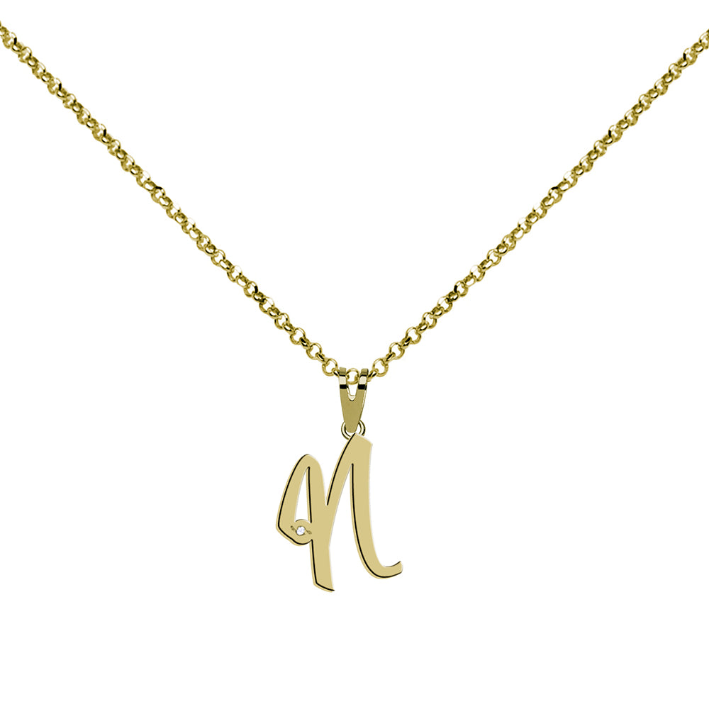 Collar de Plata 925 con Inicial Grabada