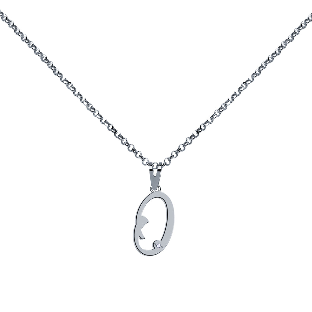 Collar de Plata 925 con Inicial Grabada
