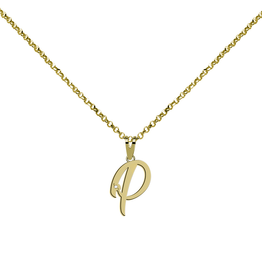Collar de Plata 925 con Inicial Grabada