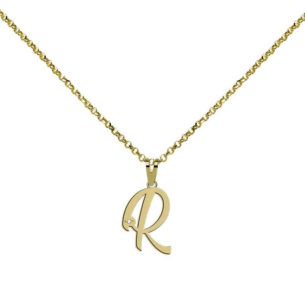 Collar de Plata 925 con Inicial Grabada