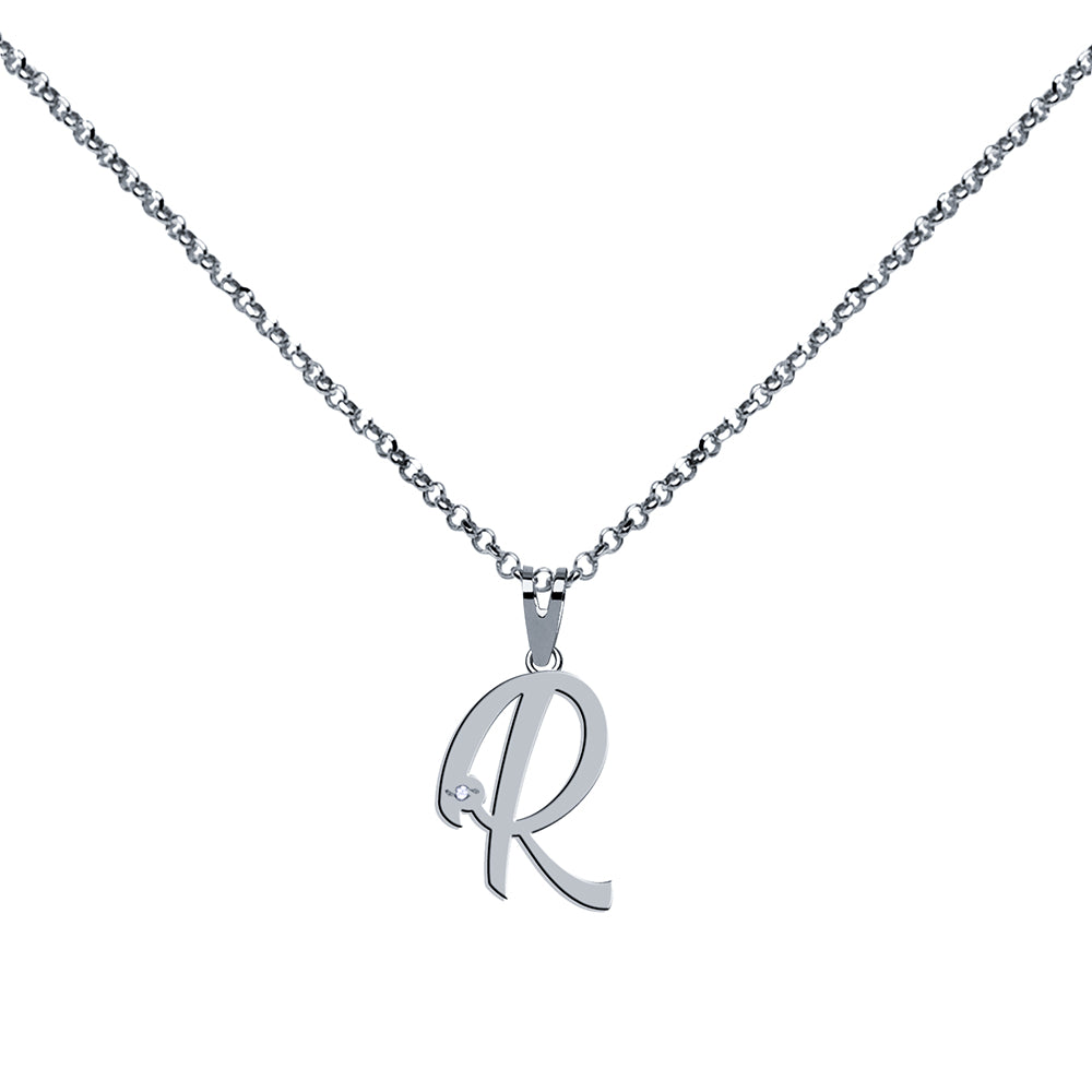Collar de Plata 925 con Inicial Grabada