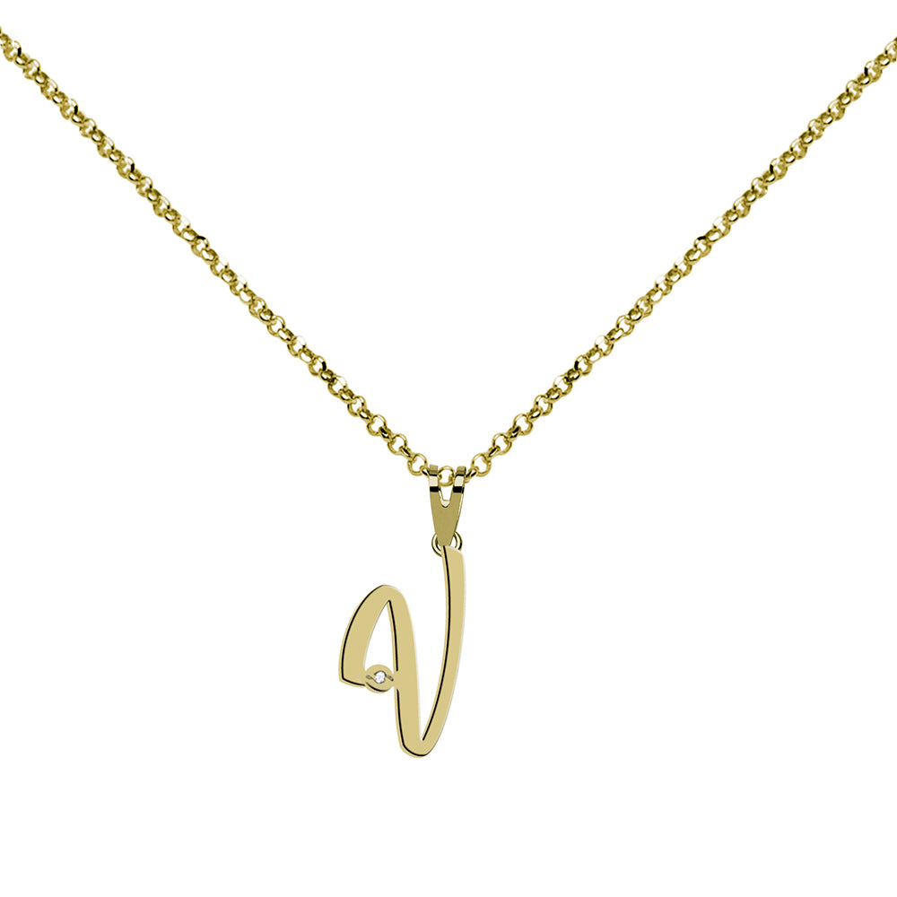 Collar de Plata 925 con Inicial Grabada
