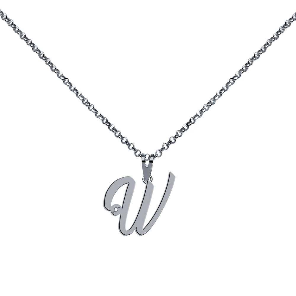Collar de Plata 925 con Inicial Grabada