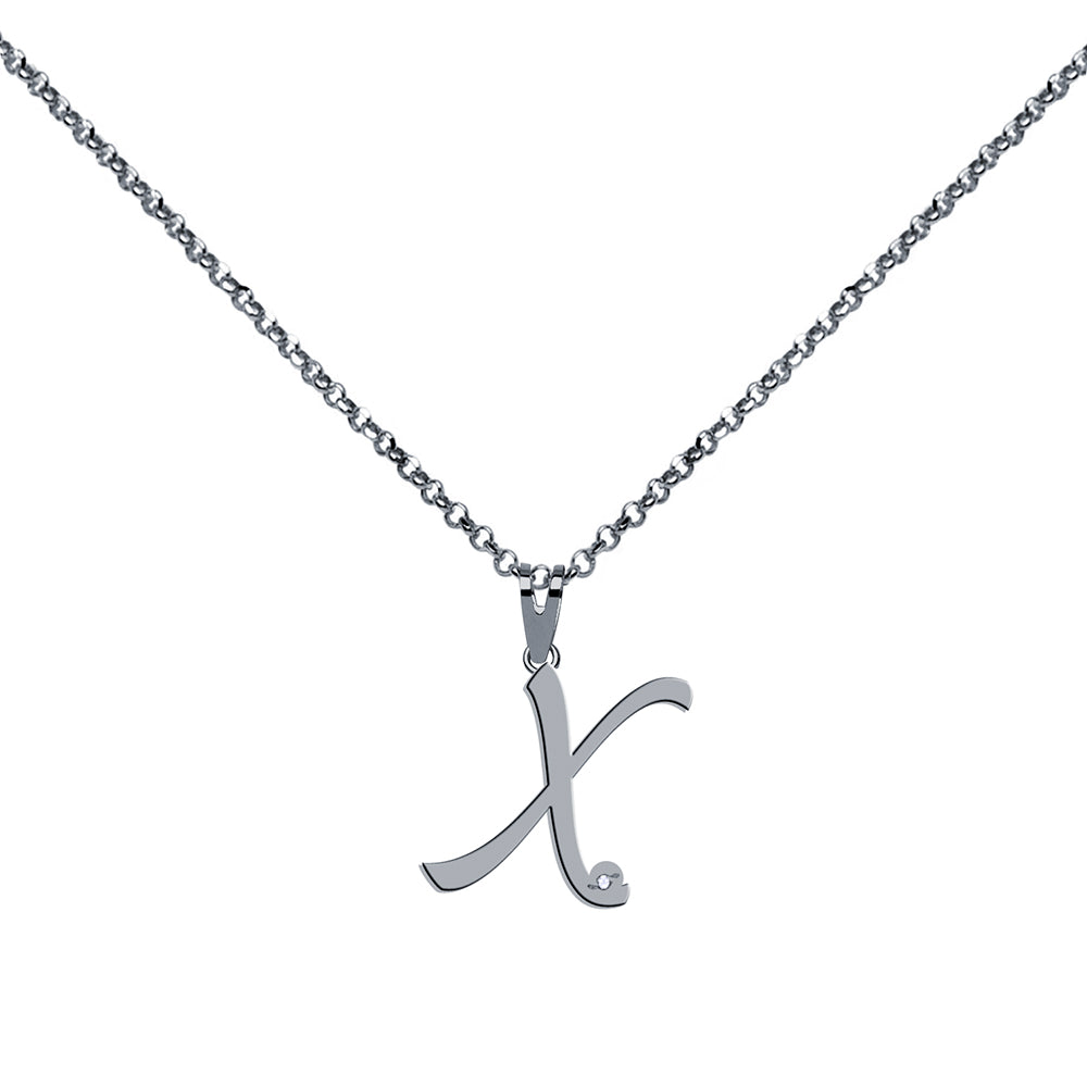 Collar de Plata 925 con Inicial Grabada