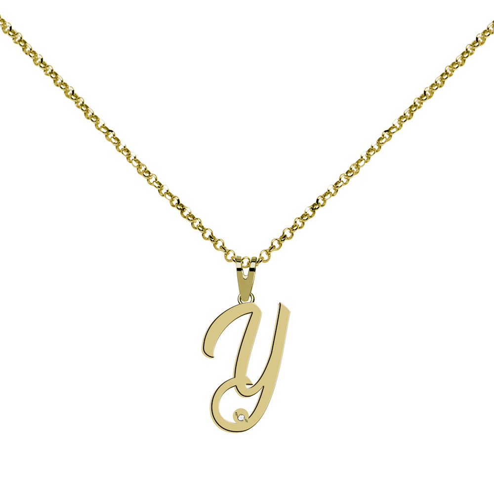 Collar de Plata 925 con Inicial Grabada