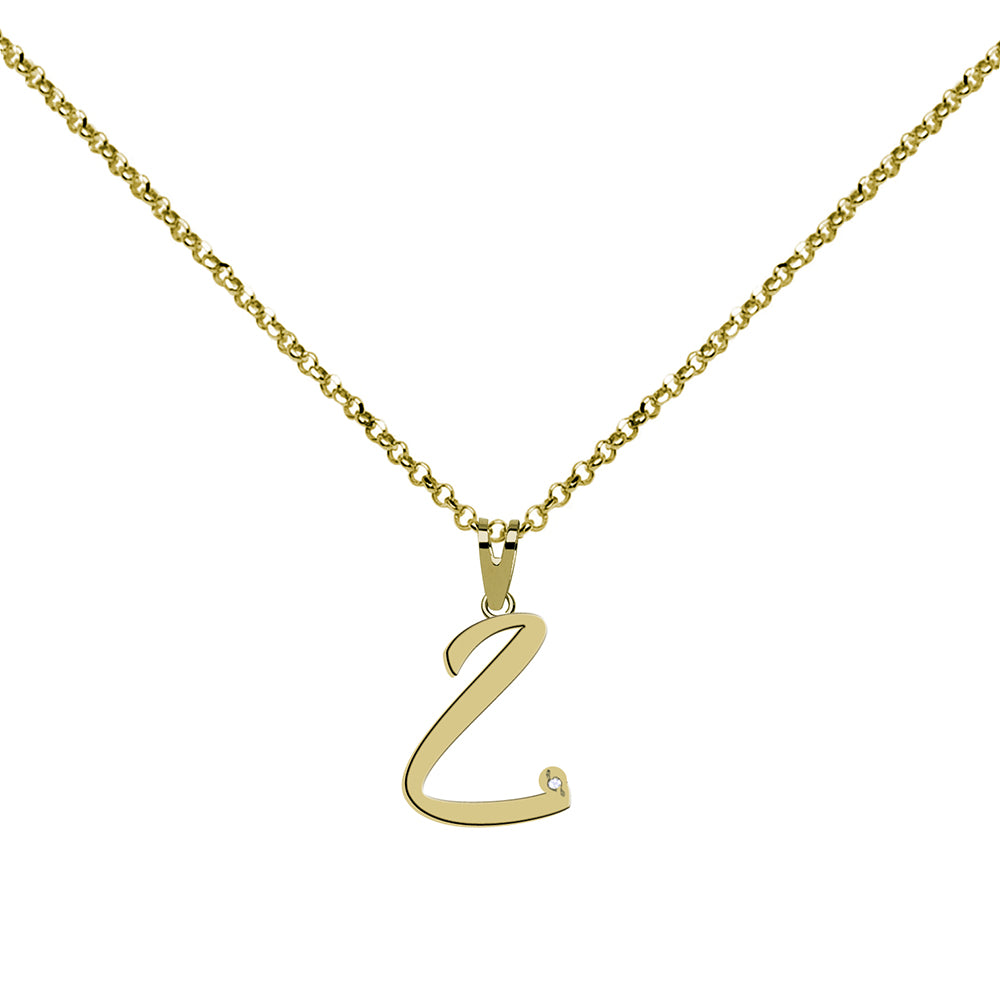 Collar de Plata 925 con Inicial Grabada