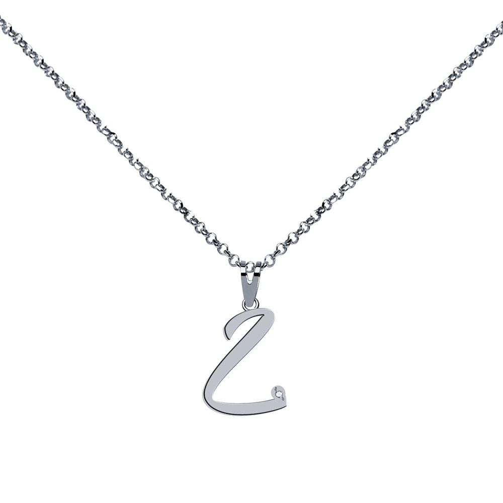 Collar de Plata 925 con Inicial Grabada